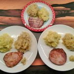 Kassler mit Kartoffelstampf und Sauerkraut