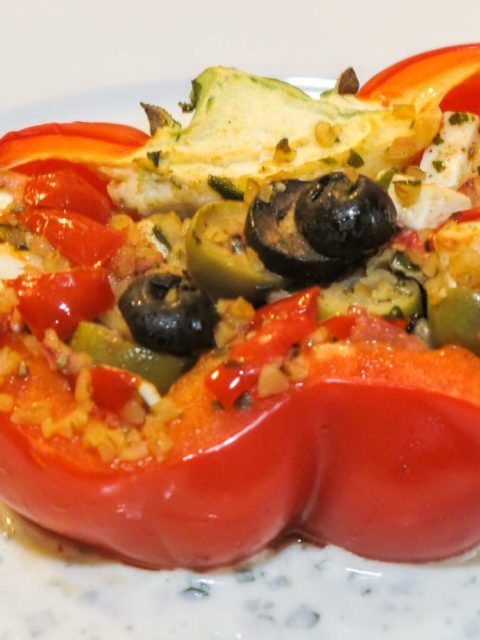 gefüllte Paprika mit Bulgur